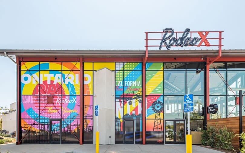 Exterior of Rodeo X at New Haven Marketplace in Ontario Ranch CA 810x506
